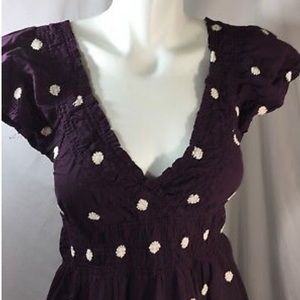 Purple Floral Flowy Dress